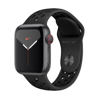 Apple Watch Series 5 Nike Edition GPS + Cellular 40 mm Aluminium Space Grey Sports strap Anthracite 