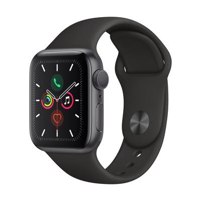 Apple Watch Series 5 GPS 40 mm Aluminium Space Grey Sports strap Black 
