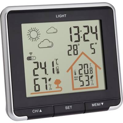 TFA Dostmann LIFE 35.1153.01 Wireless digital weather station Forecasts for 12 to 24 hours Max. number of sensors 3