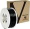 Verbatim 3D printing filament spool and packaging; suitable for 3D printing materials; black filament.
