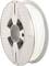 Spool of white 3D printer filament by Verbatim, in a plastic case, suitable for 3D printing applications.