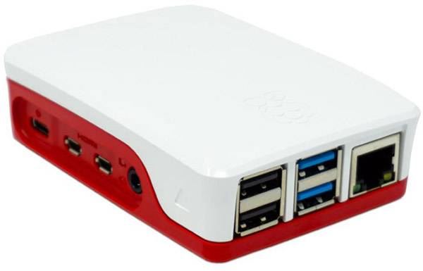 Raspberry Pi® RPI4-CASE-RW SBC housing Suitable for: Raspberry Pi® 4 B Red, White