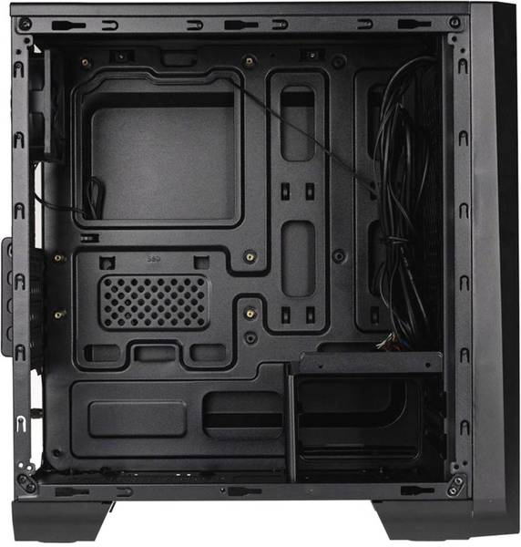 AeroCool Cylon Mini RGB Midi tower PC casing Black Built-in fan ...