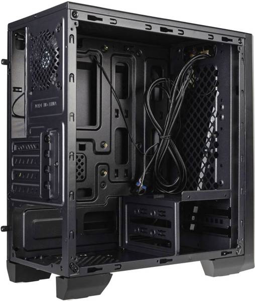 AeroCool Cylon Mini RGB Midi tower PC casing Black Built-in fan ...