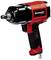 A red and black Einhell impact driver with a metallic head, suitable for loosening screws in mechanics and construction.