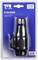 Packaged black 12-volt plug accessory made from impact-resistant plastic, 13-pin. Complies with ISO 11446.