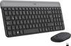Logitech MK470 Slim Radio Keyboard and mouse set German, QWERTZ Graphite