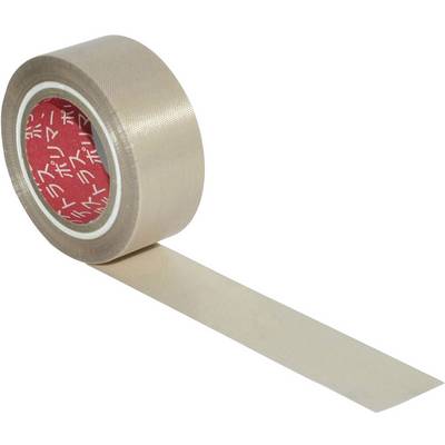 A roll of beige fabric tape with Japanese characters on the inside. A section of the tape has been unrolled.