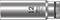 A silver deep socket from Wera, Model 8790 HMA, size 12. Suitable for non-impact use.