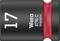 Socket insert with the inscription '17 Wera 8790 C Impaktor', black with red ring, for precise screw fastenings.