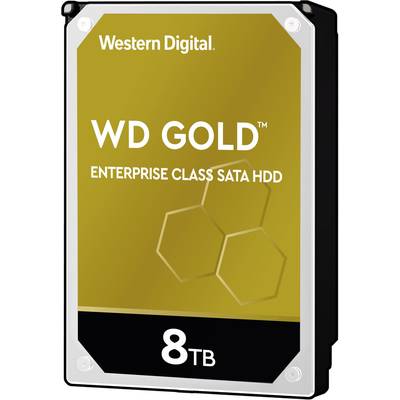 Western Digital Gold™ 8 TB  3.5" (8.9 cm) internal HDD SATA III WD8004FRYZ Bulk
