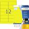 Yellow label sheets number '12' from Herma, packaged for labelling and signage purposes.