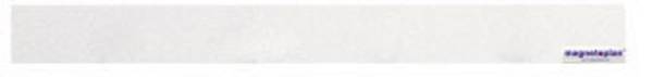 magnetoplan Magentic strip magnetowand (L x W) 50 cm x 5 cm Self-adhesive White 10 pc(s) 16250