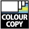 'COLOUR COPY' logo with a stylised CMYK colour scheme and geometric shapes in the corner.