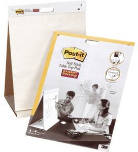 Post-it Super Sticky Meeting Chart Flip chart sheets No. of sheets: 20 Blank 508 mm x 584 mm  White
