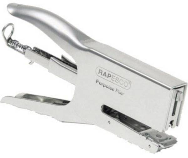 Rapesco Handheld stapler Porpoise Classic Stapling capacity:50 sheets (80 g/m²) Silver 1 pc(s)