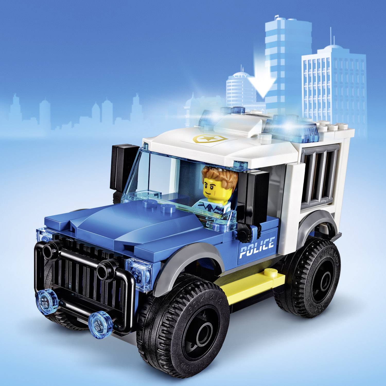 police jeep lego