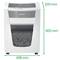 A white Leitz paper shredder measuring 320 mm x 605 mm x 406 mm, suitable for office paper.