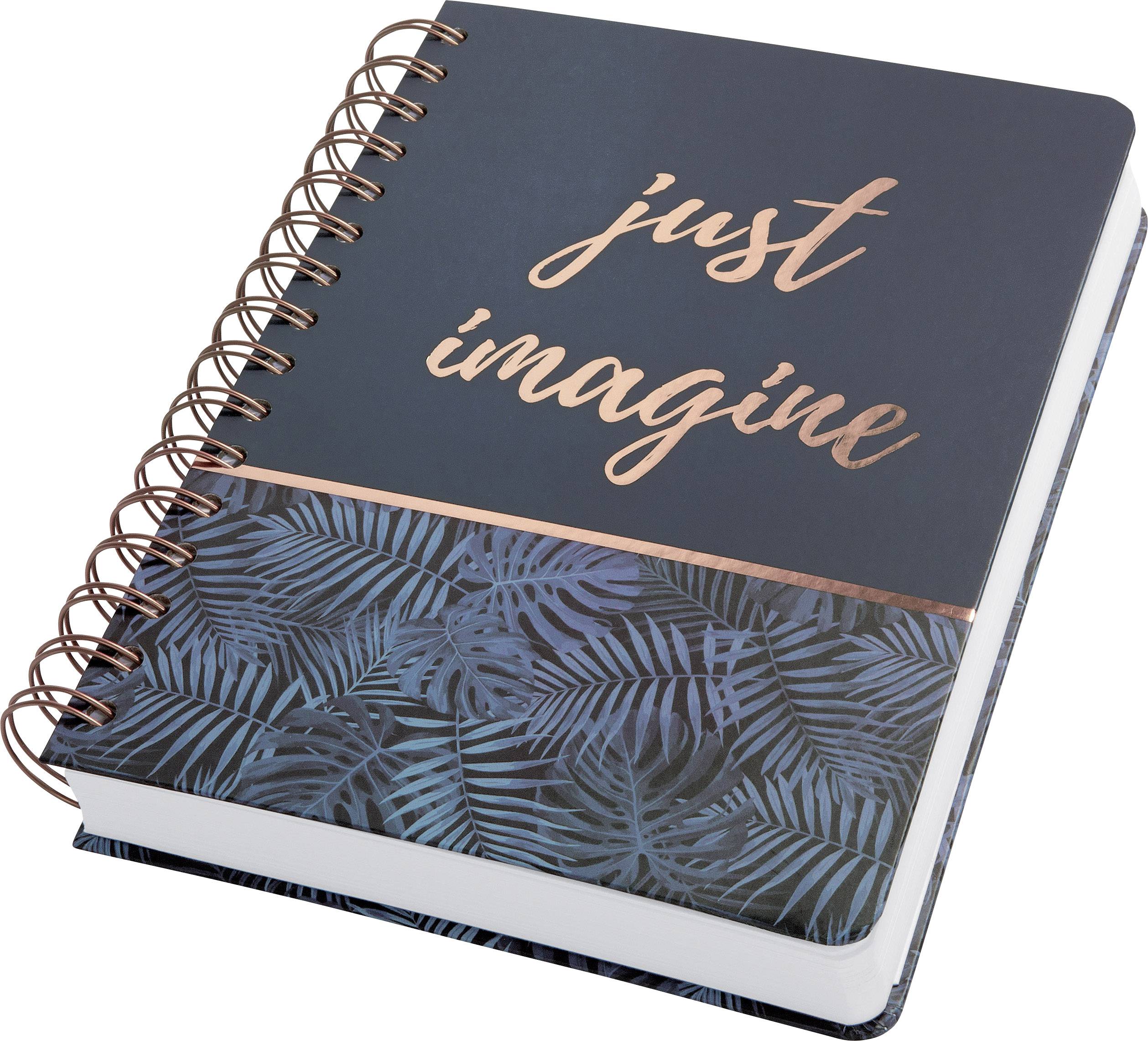Sigel Jolie® mystic jungle JN603 Spiral-bound notepad Dotted Black, Blue No. of sheets: 120 A5