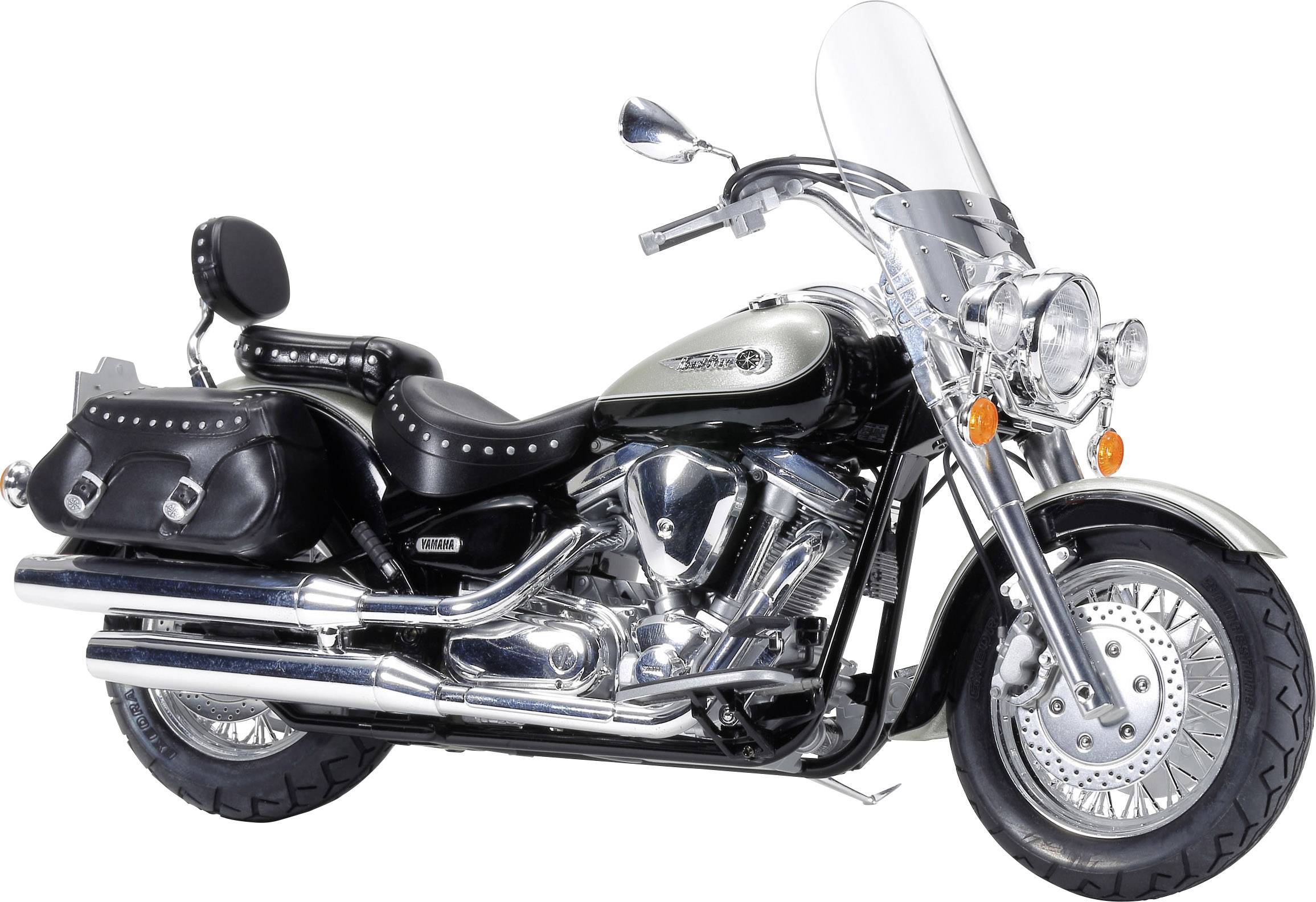 Image of Tamiya 14135 Yamaha XV1600 Roadstar Custom Motorcycle assembly kit 1:12