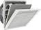 An open grey ventilation fan with a visible filter. Suitable for industrial or commercial ventilation applications.