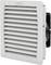 Ventilation grille made of white plastic, rectangular, with horizontal louvres for air circulation in ventilation systems.