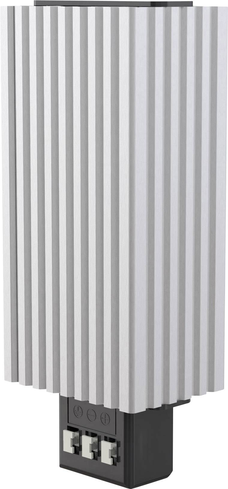 A rectangular, ribbed aluminium enclosure with a black base, used for cooling electronic devices.