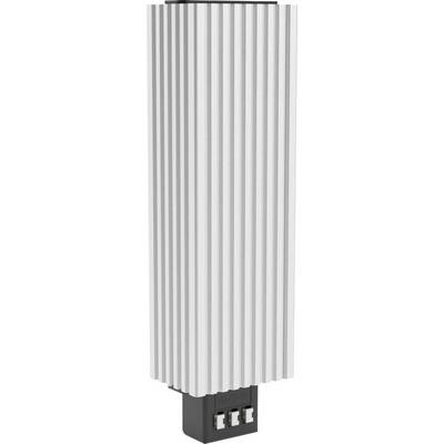 A silver, ribbed cylinder with a black, rectangular base and three connections on the underside; most likely an electronic device.