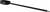 The image depicts a black heating element with an integrated block, isolated on a white background. This is a technical component.