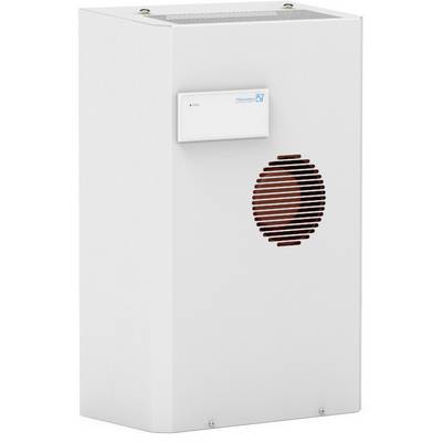 A white air purifier with a circular air outlet and a small control panel on top, suitable for indoor air quality.