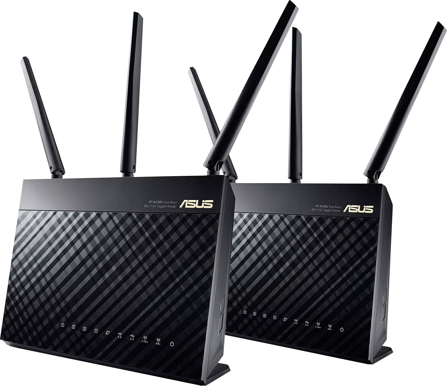 Asus RT-AC68U AC1900 Wi-Fi modem router 2.4 GHz, 5 GHz