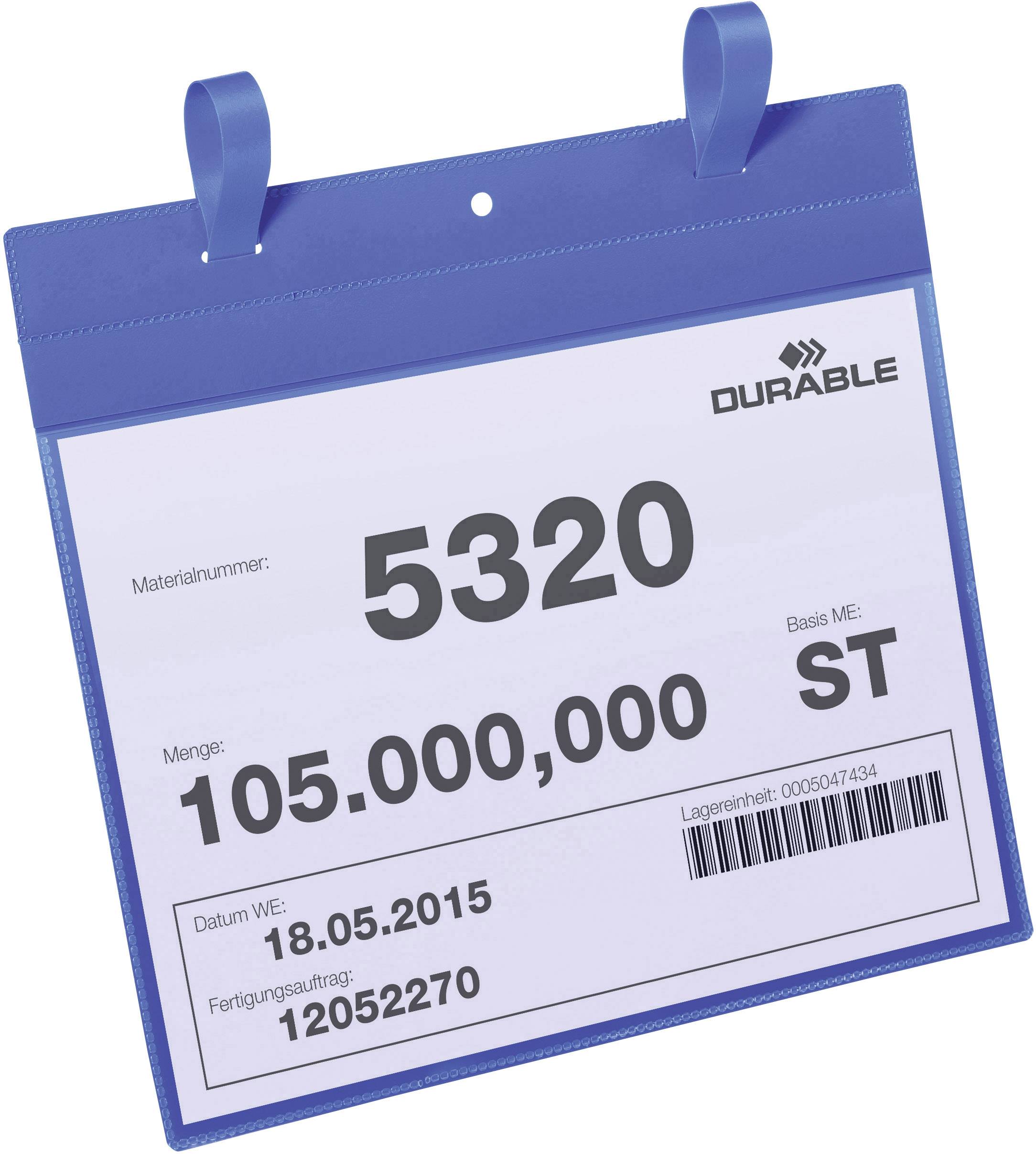 In the picture, there is a blue hanger with the inscription '5320' as the material number and '106,000.000' as the quantity.