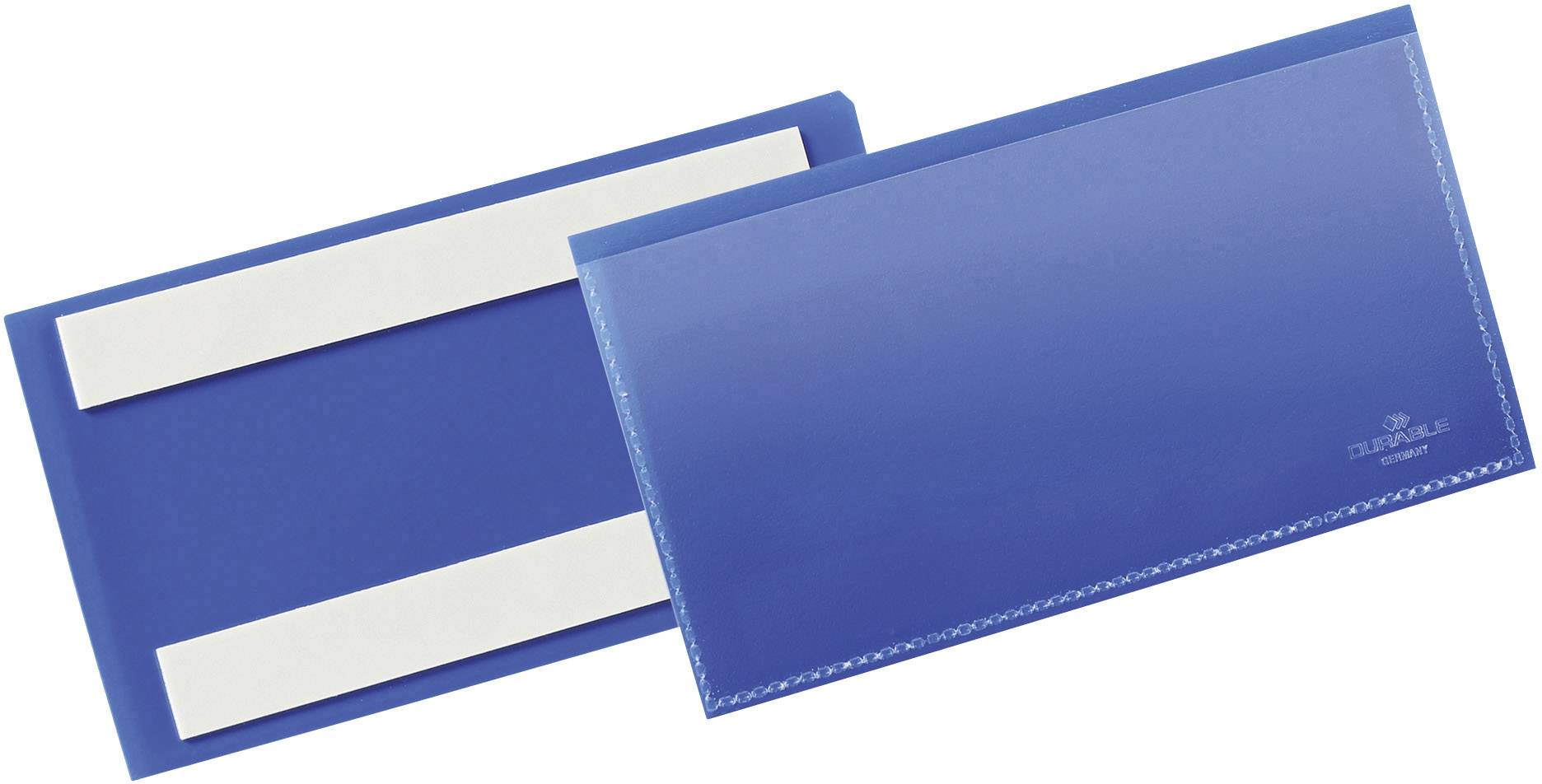 Durable 176207 Label holder (self-adhesive) Blue (W x H) 163 mm x 67 mm