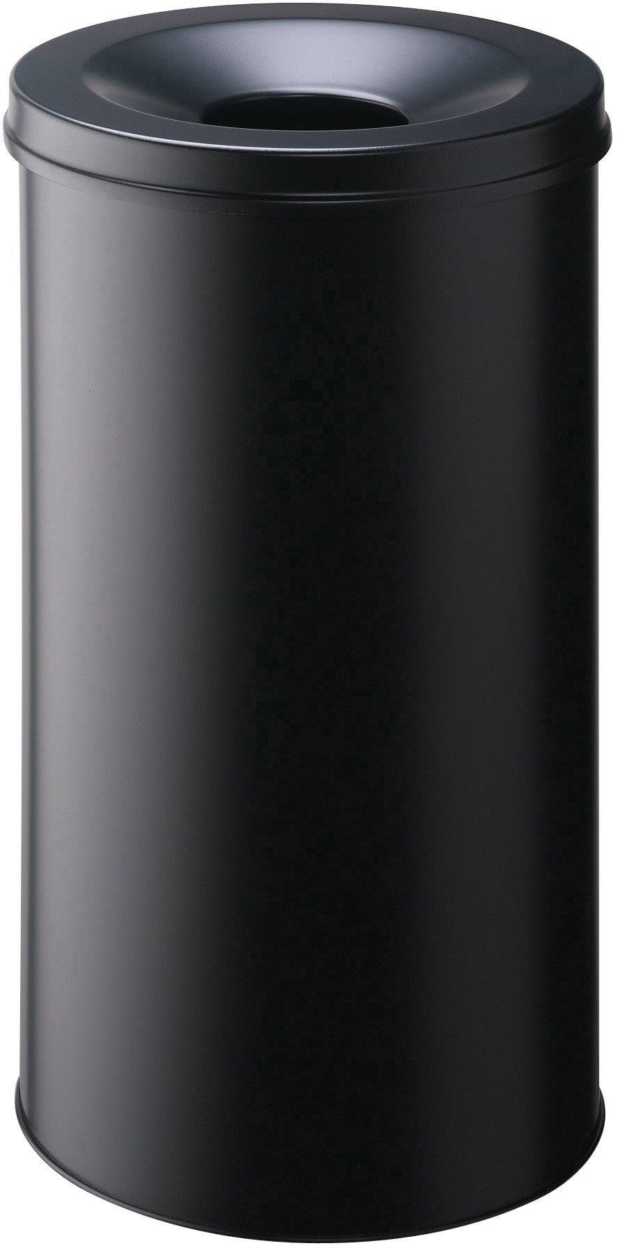 Черный бак. Durable 330701 330701 waste paper Basket 60 l (ø x h) 375 mm x 662 mm Steel Black 1 PC(S). Мусорное ведро.