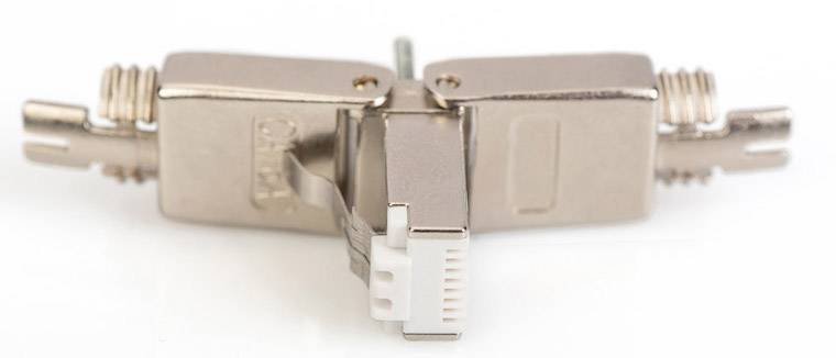 Digitus DN-93634 Cat 6A field plug, RJ45, shielded, AWG 22-27, tool-free mounting connection DN-93634 Plug, straight No.