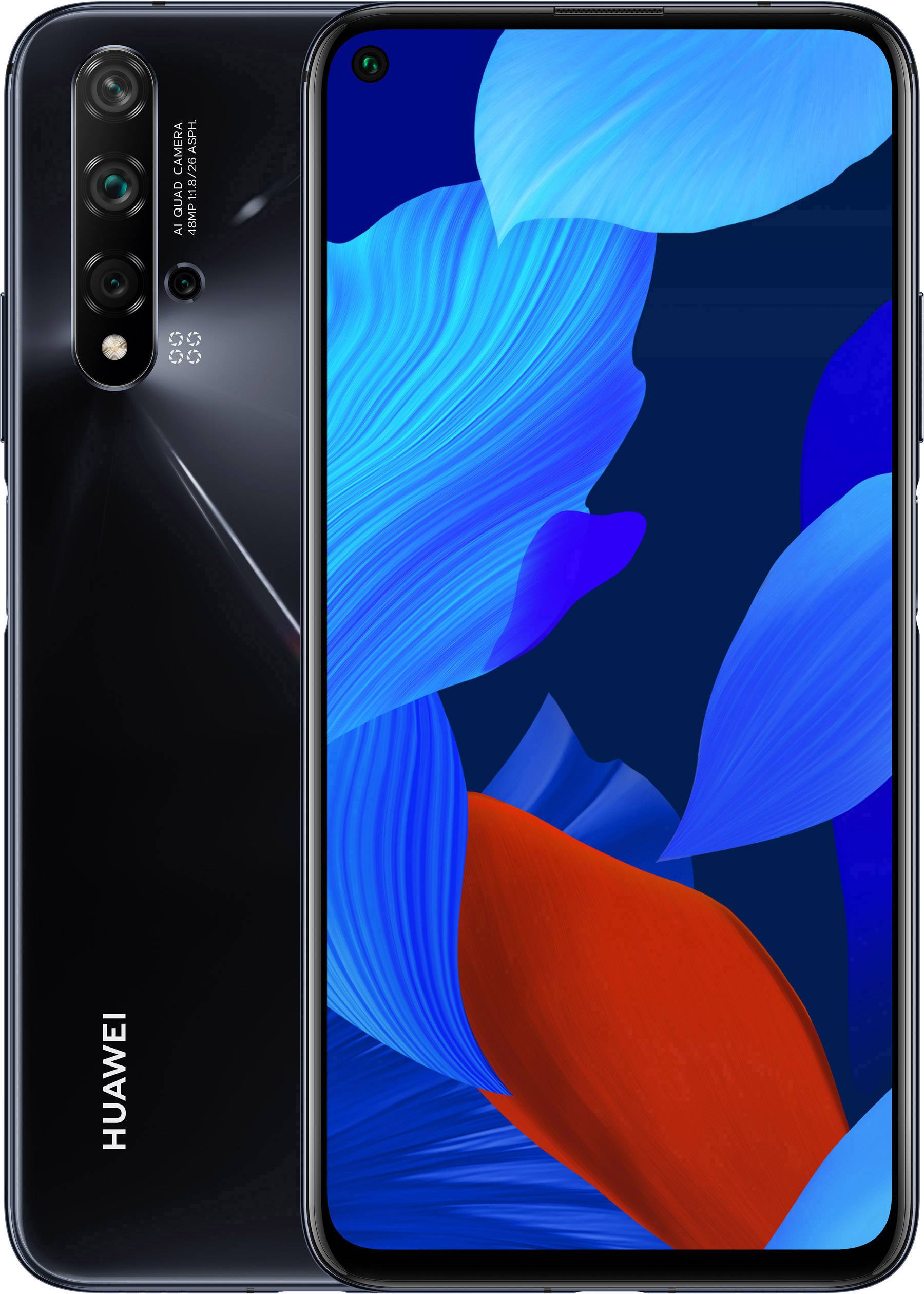 HUAWEI Nova 5T Smartphone 128 GB 15.9 cm (6.26 inch) Black Android™ 9.1  Dual SIM