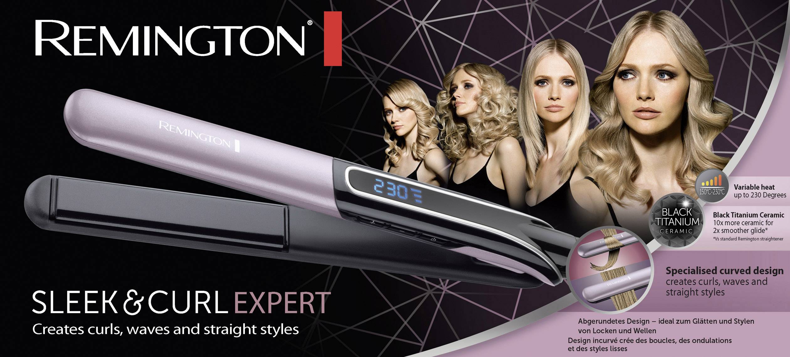 remington sleek curl