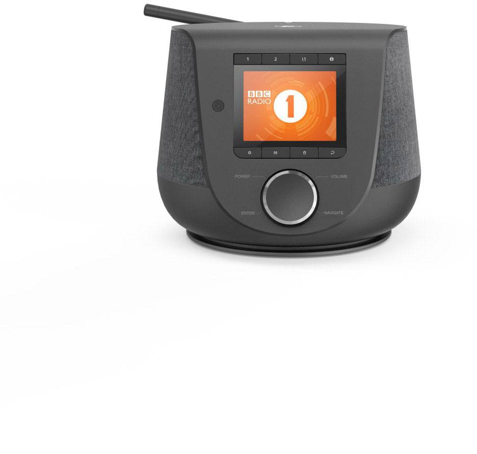 Hama DIR3200SBT Internet desk radio DAB+, FM AUX, Bluetooth, USB, Wi-Fi, Internet radio Spotify Black