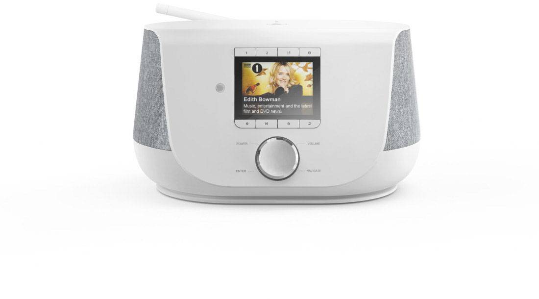 Hama DIR3300SBT Internet desk radio DAB+, FM Internet radio, AUX, Bluetooth, USB, Wi-Fi Spotify White