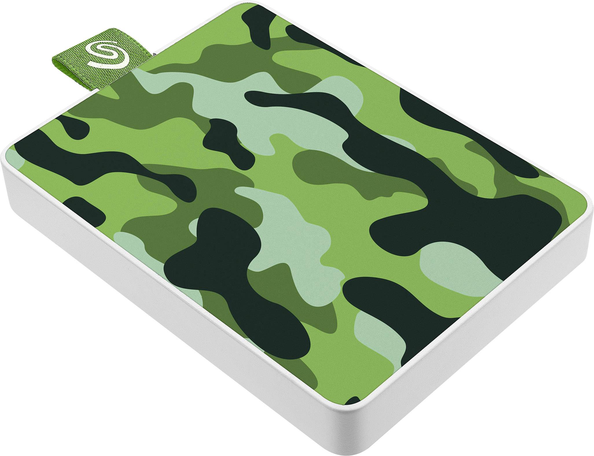 Seagate One Touch External SSD hard drive 500 GB Camouflage green USB 3.0