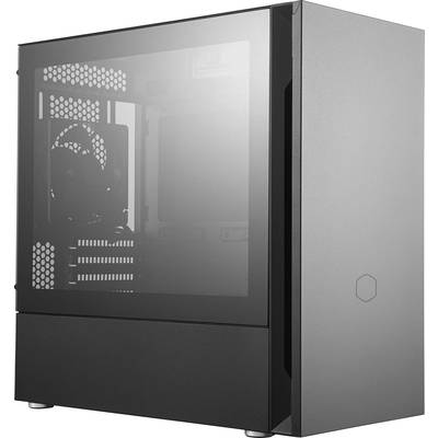 Cooler Master Silencio S400 TG Midi tower PC casing Black 2 built-in fans, Window, Dust filter, Insulated