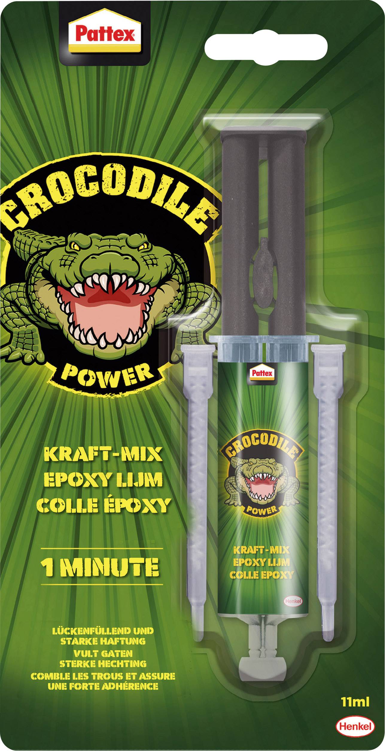 Pattex Crocodile Power Two-component adhesive PC2K3 11 ml-0