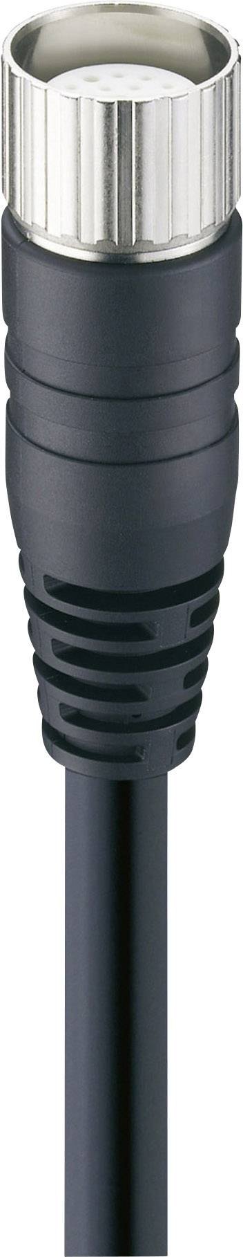 A black coaxial cable with a silver connector, commonly used for connecting cable and satellite television.