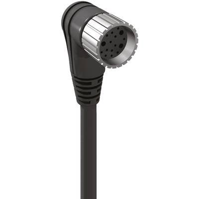 Lumberg Automation 60693 Sensor/actuator connector (pre-fab) M23 Connector, right angle 10.00 m No. of pins (RJ): 19 1 p
