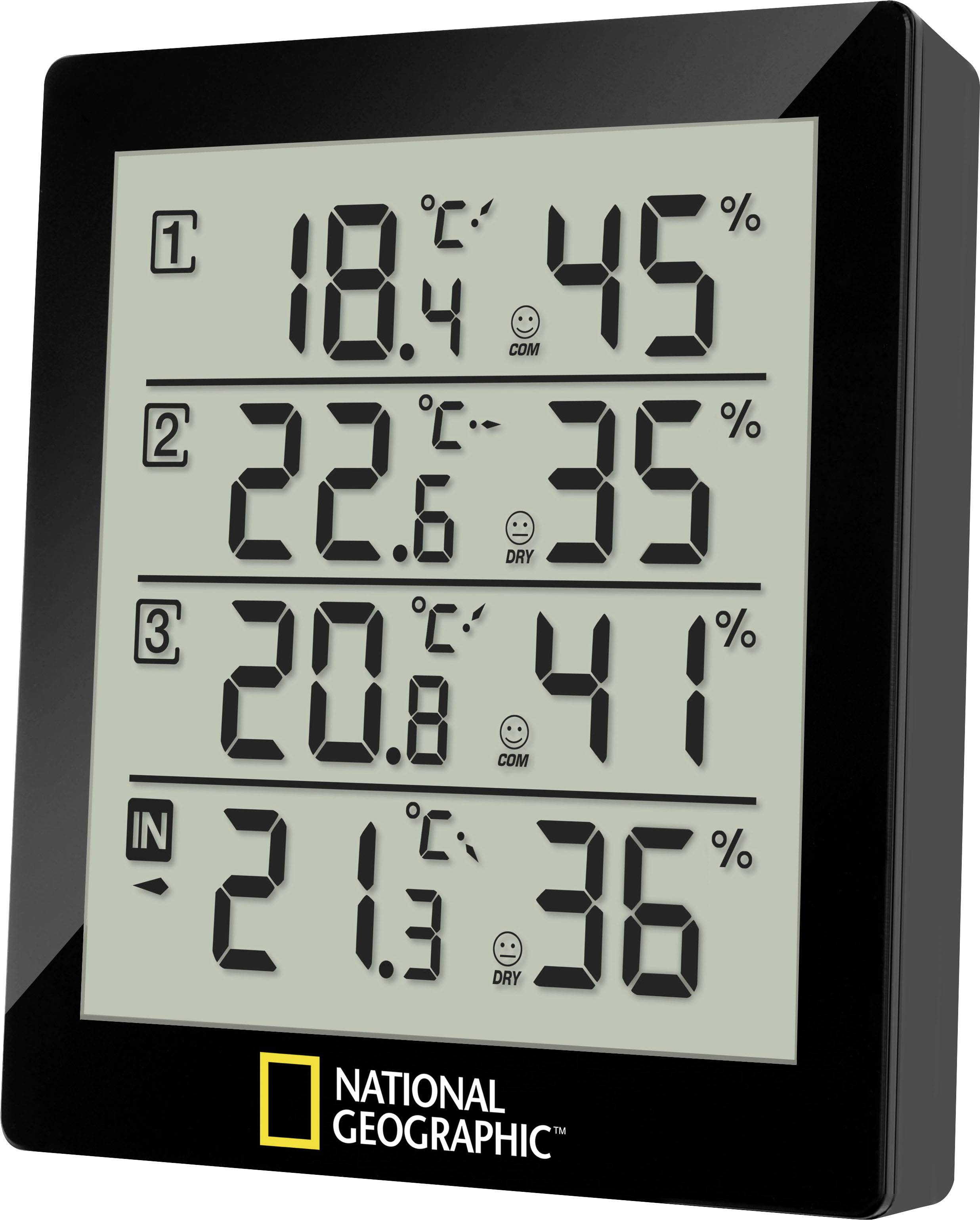 National Geographic Thermohygrometer Black