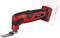 Cordless Multi-Function Tool in Red and Black with Battery Operation, Suitable for Sanding, Scraping and Cutting.