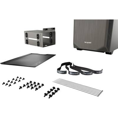 BeQuiet Pure Base 500 Windows Midi tower PC casing, Game console casing Metallic, Grey 2 built-in fans, Window, Dust fil-2