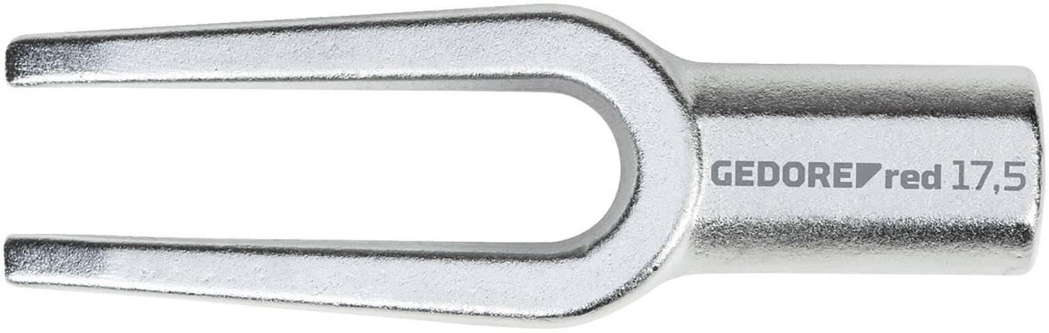 A silver GEDORE spring strut pliers with the marking 'red 17.5', used for separating ball joints.
