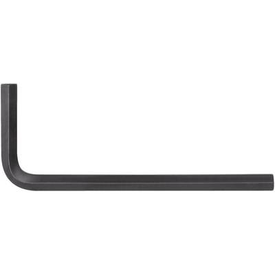 A black hexagonal Allen key in an L-shape on a white background.