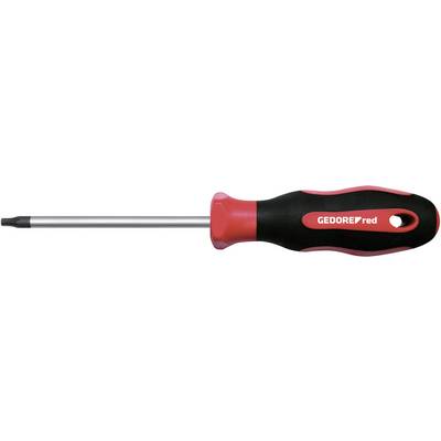 Screwdriver with red and black handle, marked 'GEDORE red', Torx head.
